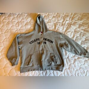 Chaps zip up hoodie large